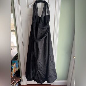 David's Bridal Strapless Black Dress